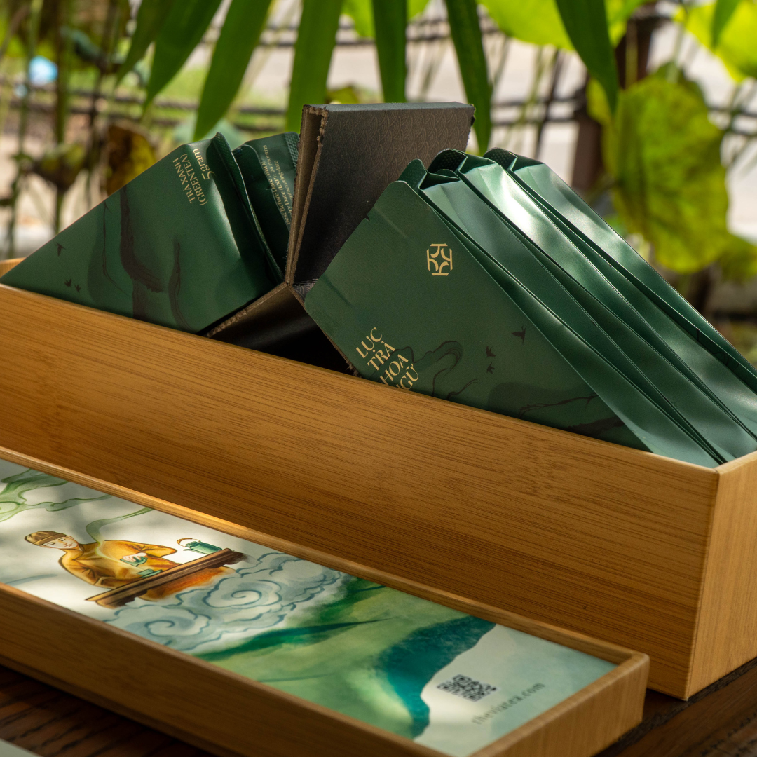 Lục Trà Hoa Ngữ - Hộp 12 Gói x 5g