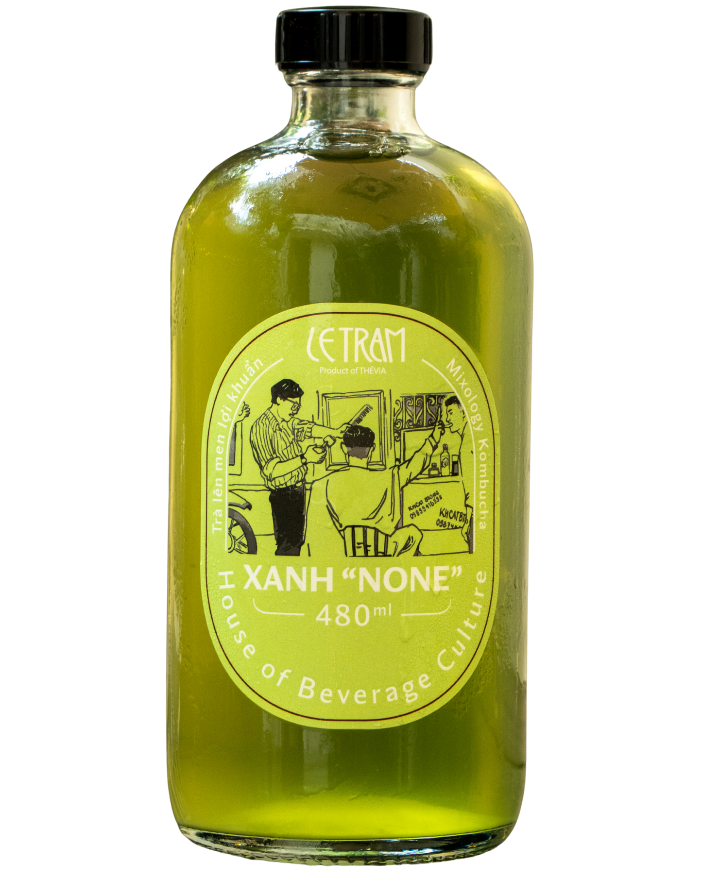 Kombucha XANH "NONE" - size L 480ml